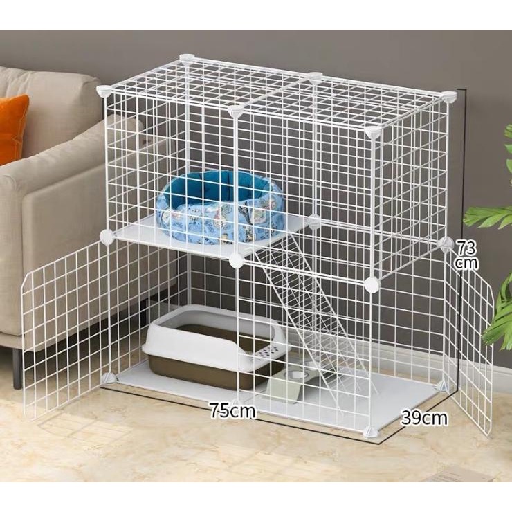 Tấm Lưới Sắt Quây Chuồng Chó, Mèo, Thỏ, Hamster, Tấm Ghép Đa Năng Lắp Ghép Tủ Kệ Tiện Lợi