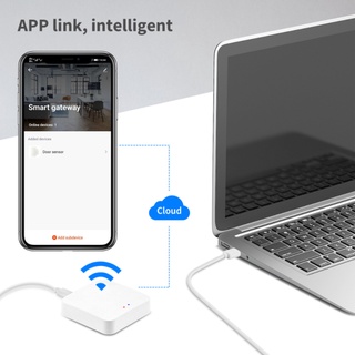 Hàng có sẵn Tuya Zigbee Bridge Smart Home Zigbee Gateway Hub elle