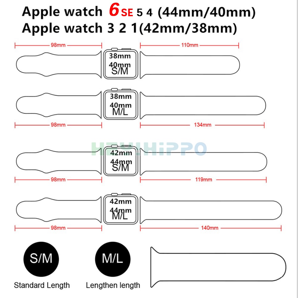Dây đeo silicon thay thế cho đồng hồ thông minh Apple Watch 7 Series SE 6 5 4 3 44mm 40mm 41mm 45mm