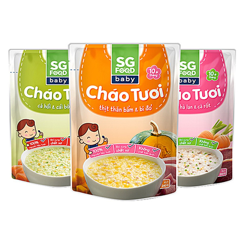 Cháo tươi Sài Gòn Food đủ vị