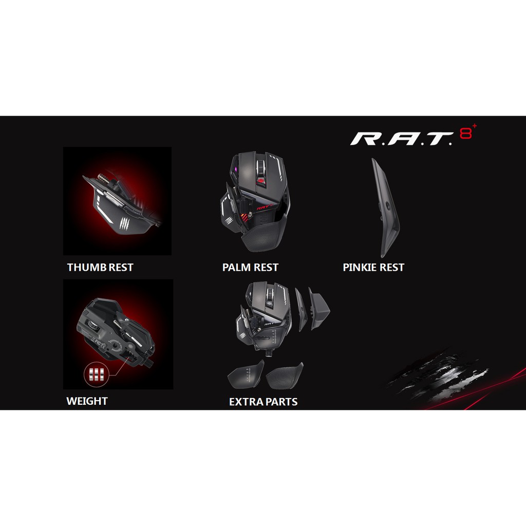 ˂PATECH˃ Chuột máy tính MADCATZ R.A.T.8+ - Hàng chính hãng