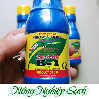 Vitamin B1 Xanh Growmore – Kích rễ, điều hòa sinh trưởng chai 100ml