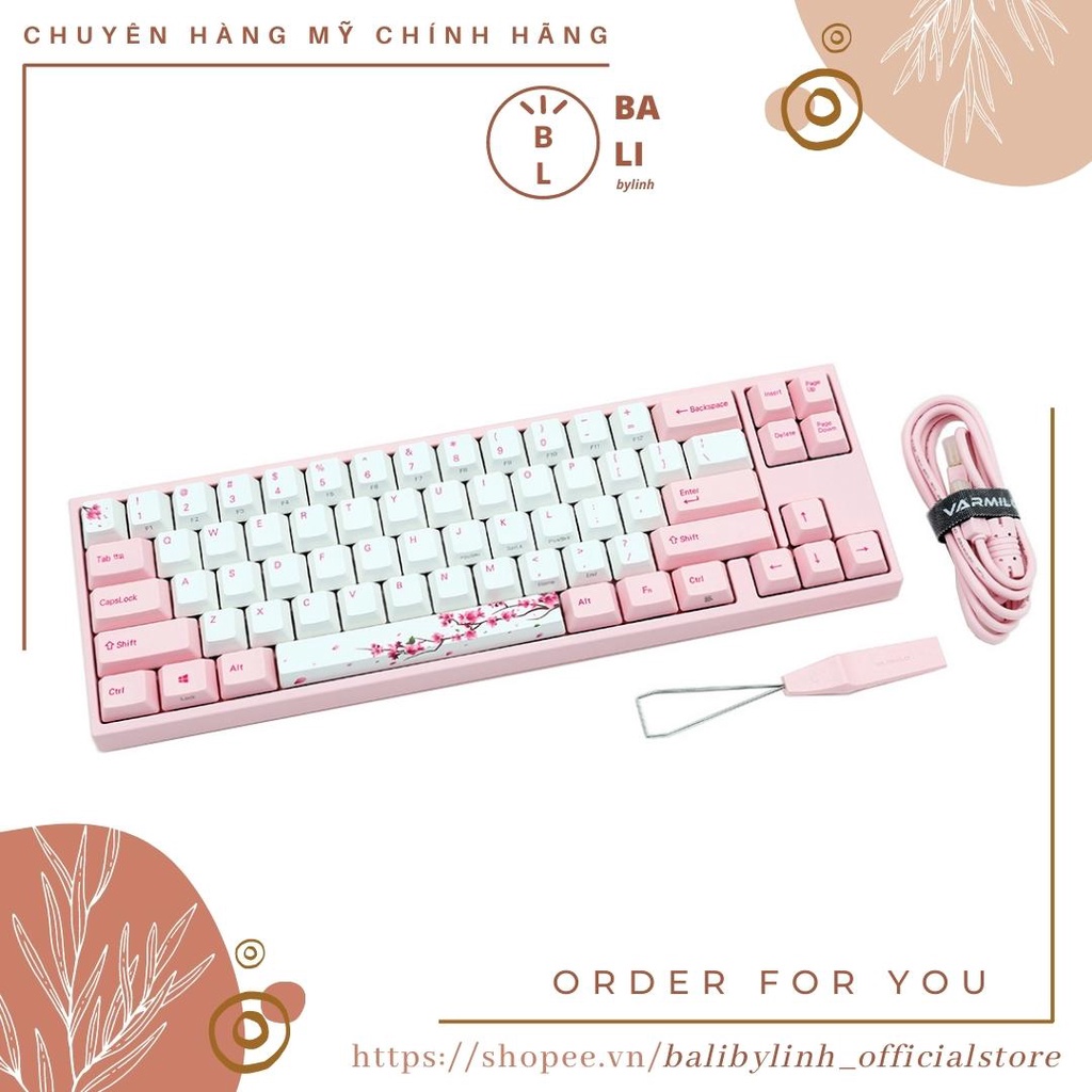 Bàn phím cơ Ducky Varmilo Miya Pro Sakura có dây PHIÊN BẢN GIỚI HẠN