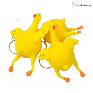Móc khóa gà đẻ trứng đồ chơi vui nhộn