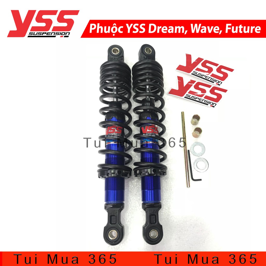 Phuộc YSS Dream, Wave, Future, Axelo Thái Lan Xanh Đen