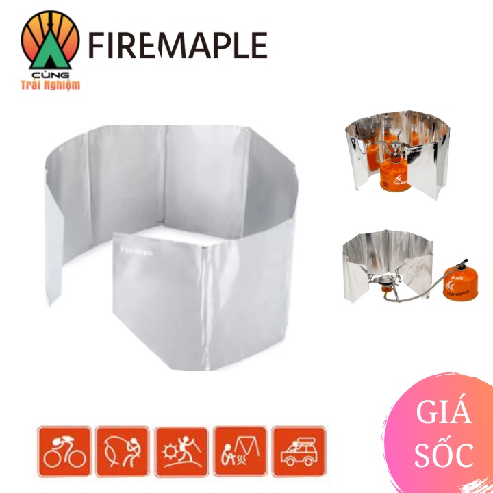 [CHÍNH HÃNG] Tấm Chắn Gió Nhôm Dã Ngoại Chuyên Dụng Fire-Maple Cho Nấu Ăn Ngoài Trời Siêu Nhẹ 58g FMW-501