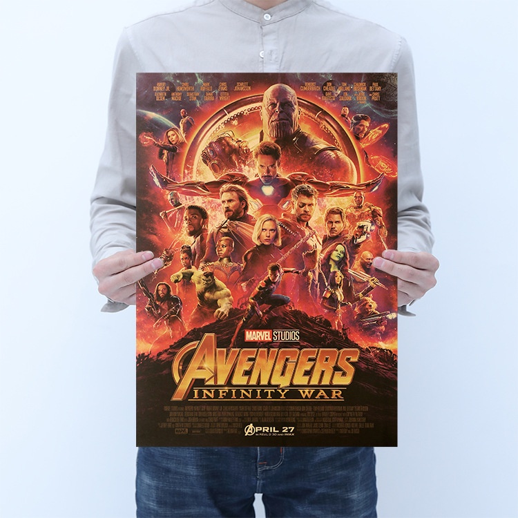 Giấy Dán Tường Hình Truyện Tranh Marvel 50.5 * 35cm