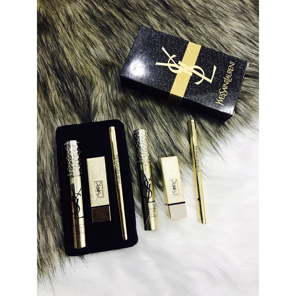 SET 3 MÓN YSL ( SON SÁP + MASCARA + KẺ MẮT NƯỚC ) | BigBuy360 - bigbuy360.vn