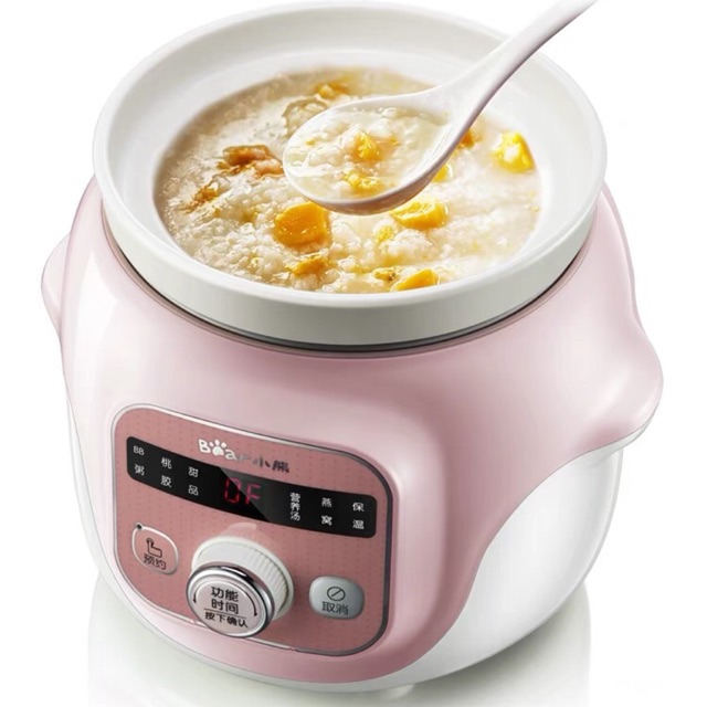 {HÀNG CÓ SẴN} Nồi hầm cháo hẹn giờ Bear 1L