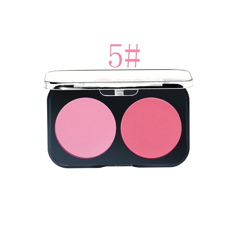 2 in 1 Highlight Exquisite Rouge Blush Pink Blusher Face Makeup Cosmetic
