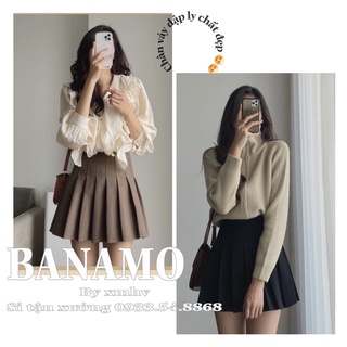 Chân váy xếp ly cực đẹp thời trang Banamo Fashion 5314