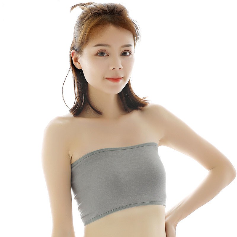 Áo quây trơn, áo quây ngang mặc bên trong, áo bra quây ngang spa croptop AQ02