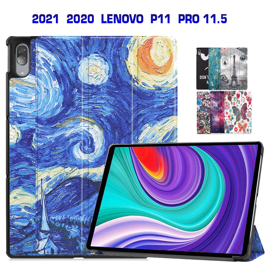 Bao Da Nắp Gập Từ Tính Kèm Giá Đỡ Thông Minh Sang Trọng Cho 2021 2020 Lenovo Xiaoxin Pad P11 Pro 11.5 J716F J706F