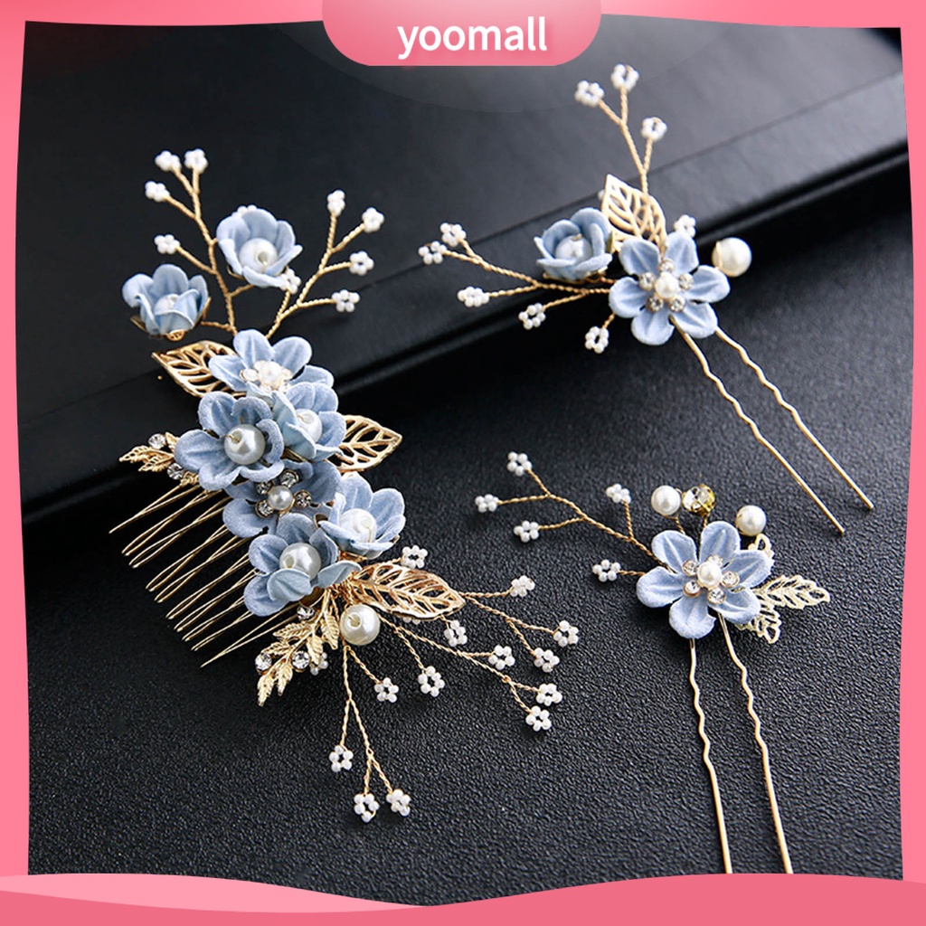 Lược cài tóc hình hoa lá xinh xắn cho nữ