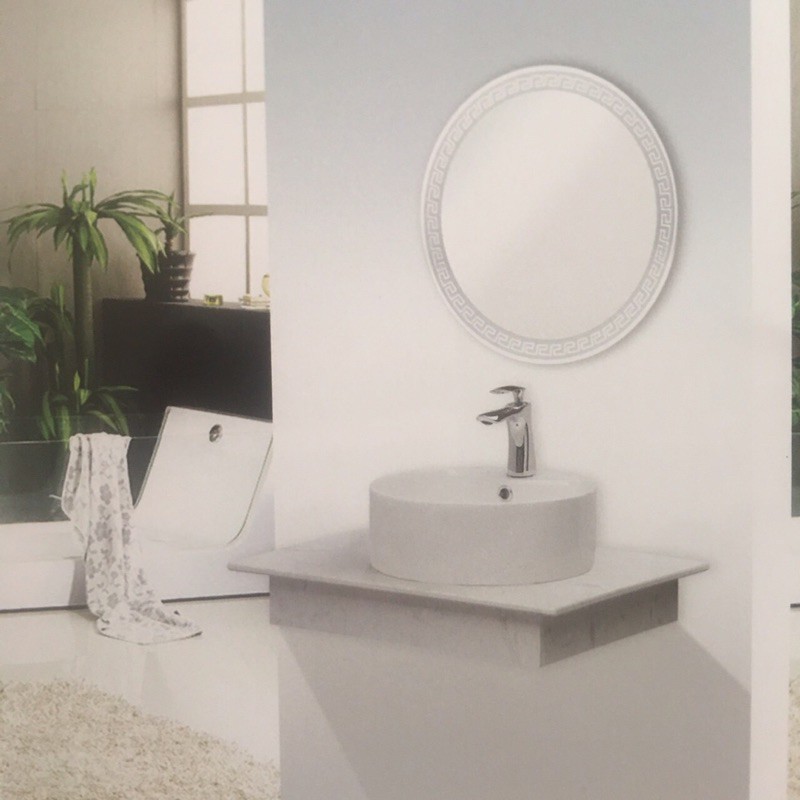 Bàn đá Lavabo hai màu đen và trắng cao cấp | BigBuy360 - bigbuy360.vn