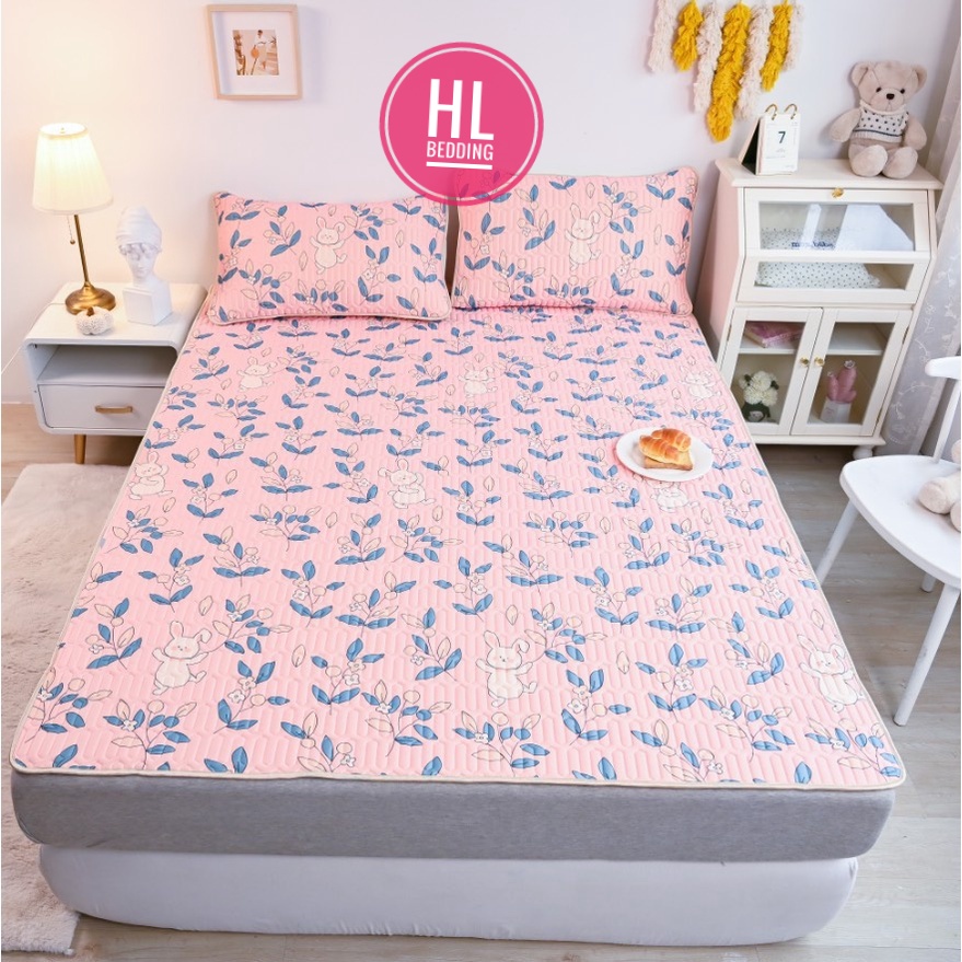 Chiếu điều hòa cao su non 5D HL Bedding vải lụa Tencel mát cao su non Latex mềm mịn đủ kích thước m6/m8/2m2