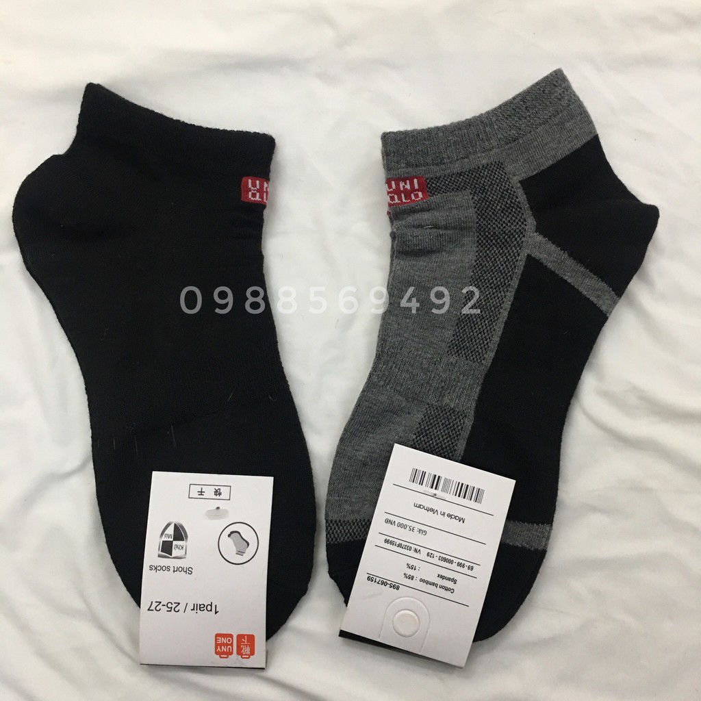 Combo 10 đôi tất ngắn cổ nam nhiều màu