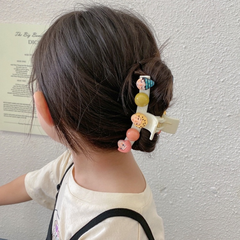 Kẹp Tóc Hình Chú Hề Hoạt Hình Vui Nhộn Phong Cách Hàn Quốc