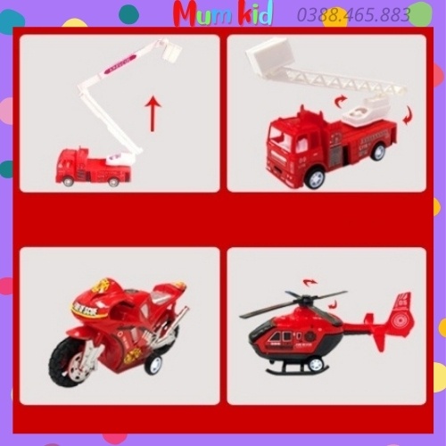 Bộ đồ chơi mô hình phương tiện giao thông cho bé trai, gái  3 4 5 6 7 8 9 10 tuổi. Trò chơi trí tuệ cho trẻ em MUMKID41