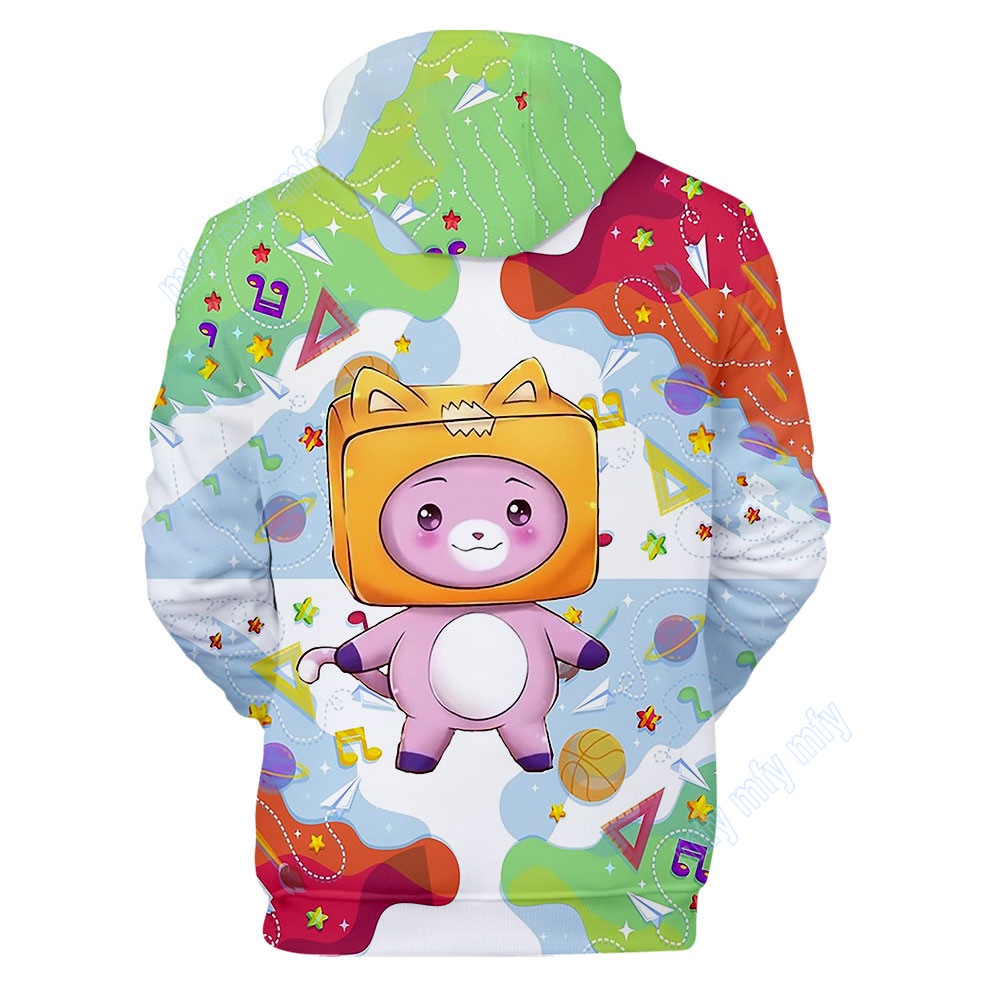 Áo Khoác Hoodie In Hình Lankybox & Halloween Cho Bé Trai/Bé Gái