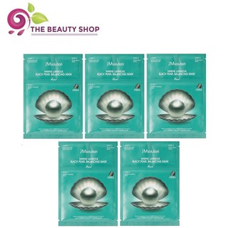 [NGỌC TRAI ĐEN] Combo 5 Mặt Nạ 3 bước JM Solution Marine Luminous Pearl Deep Moisture Mask 30ml