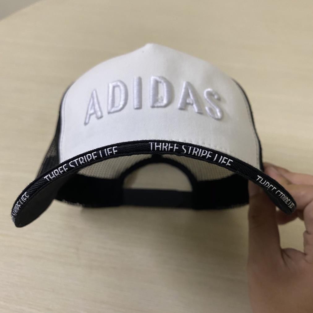 Nón kết mũ lưỡi trai ADIDAS chính hãng nam nữ, màu trắng đen đỏ, hàng chất lượng ảnh thật 100% 👒