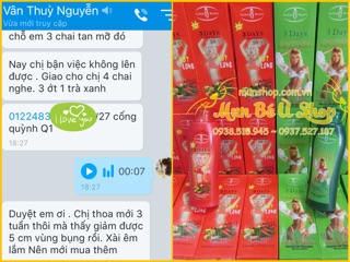 Kem massage tan mỡ bụng 3 Days