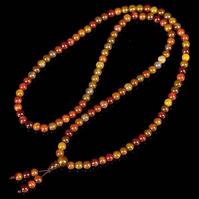 Vòng Tay Chuỗi 108 Hạt Đá Thạch Anh Cuốn Tay 4 Vòng Dành Cho Nam Và Nữ