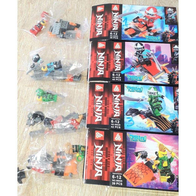 Lắp ráp 1 hộp LegoNinja Mãng Xà chúa 66029 có nhiều chi tiết bằng nhựa ABS