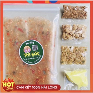 Bánh tráng dẻo tôm cuốn muối, bơ, hành phi, đậu phộng