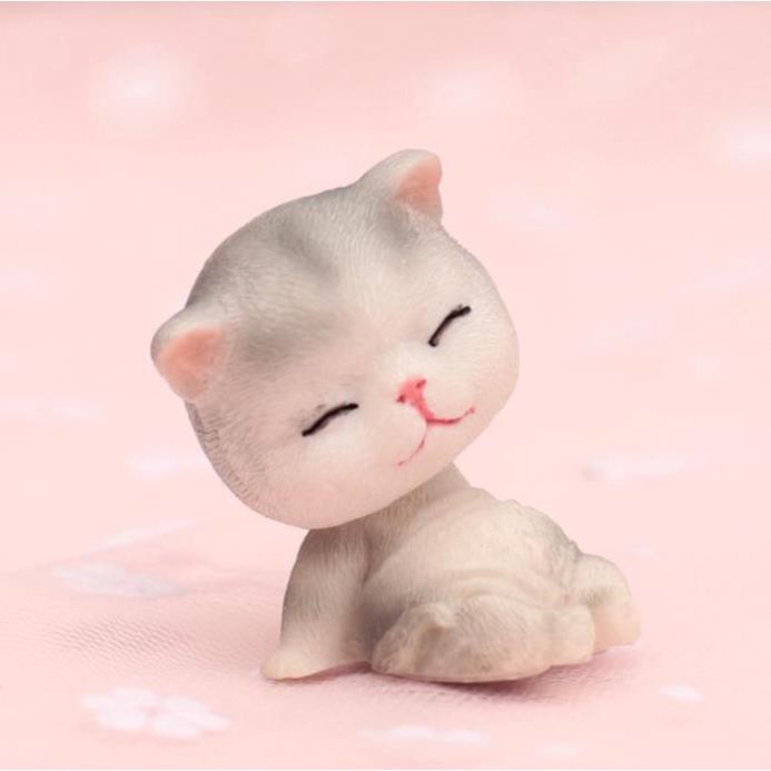 Mô Hình Mèo Con No Bụng Đáng Yêu Qùa Tặng Bạn Tượng Trang Trí siêu cute