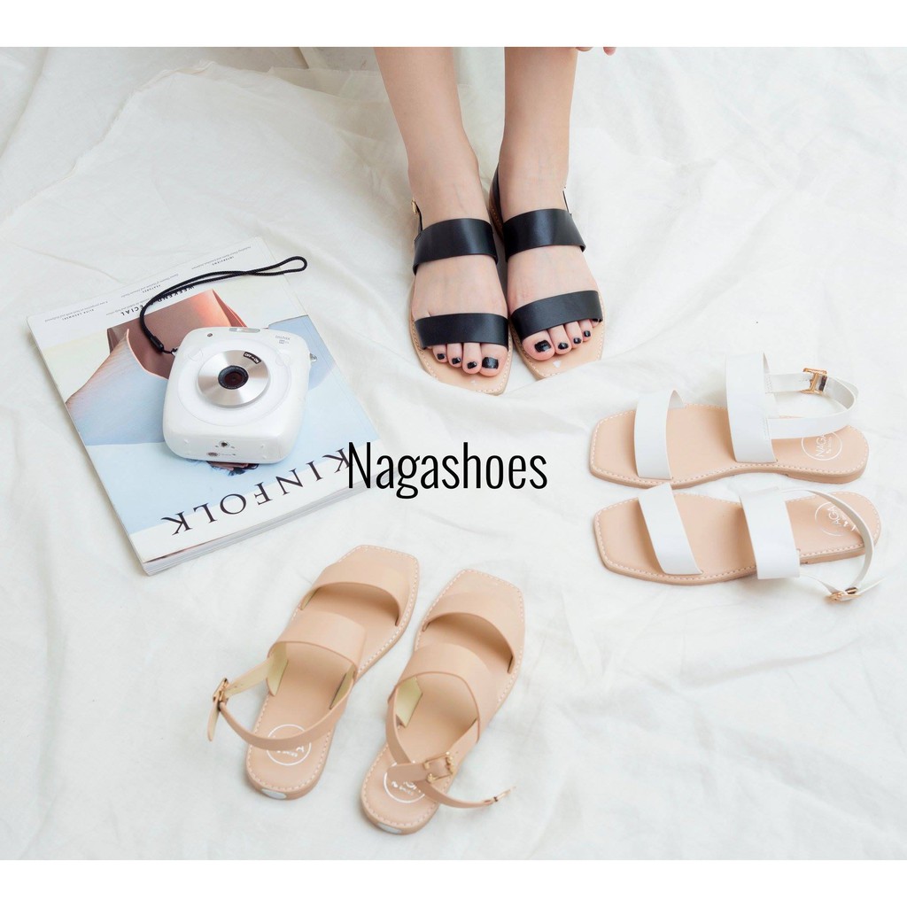 Sandal Nagashoes 2 quai to mũi vịt NAS122
