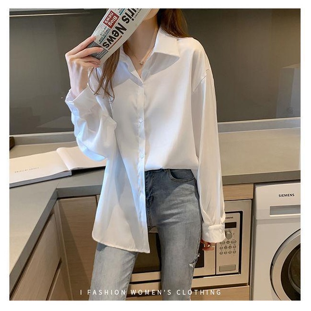 Áo Sơ Mi chiffon Dáng Rộng Phong Cách Hàn Quốc Cho Nữ áo sơ mi  JL-CX-14