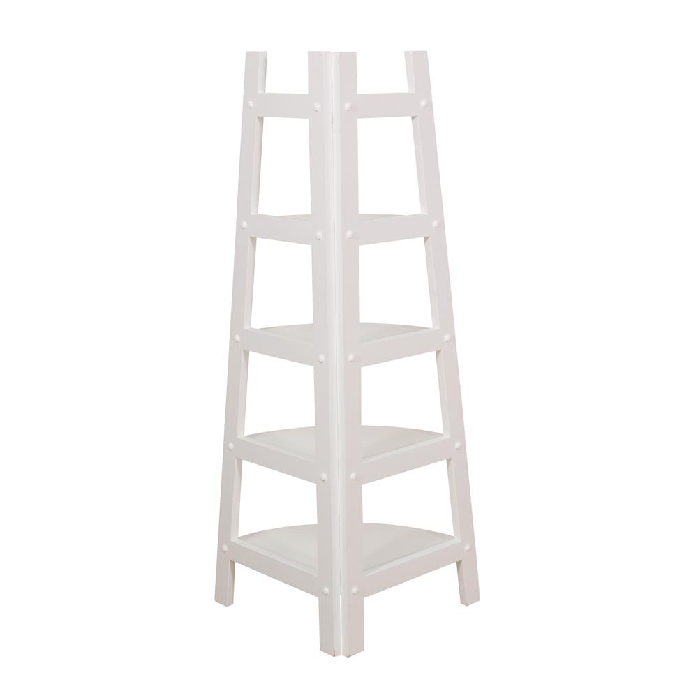 HomeBase FURDINI kệ góc đa năng 5 tầng bằng MDF Thái Lan W40XD40XH120cm màu trắng