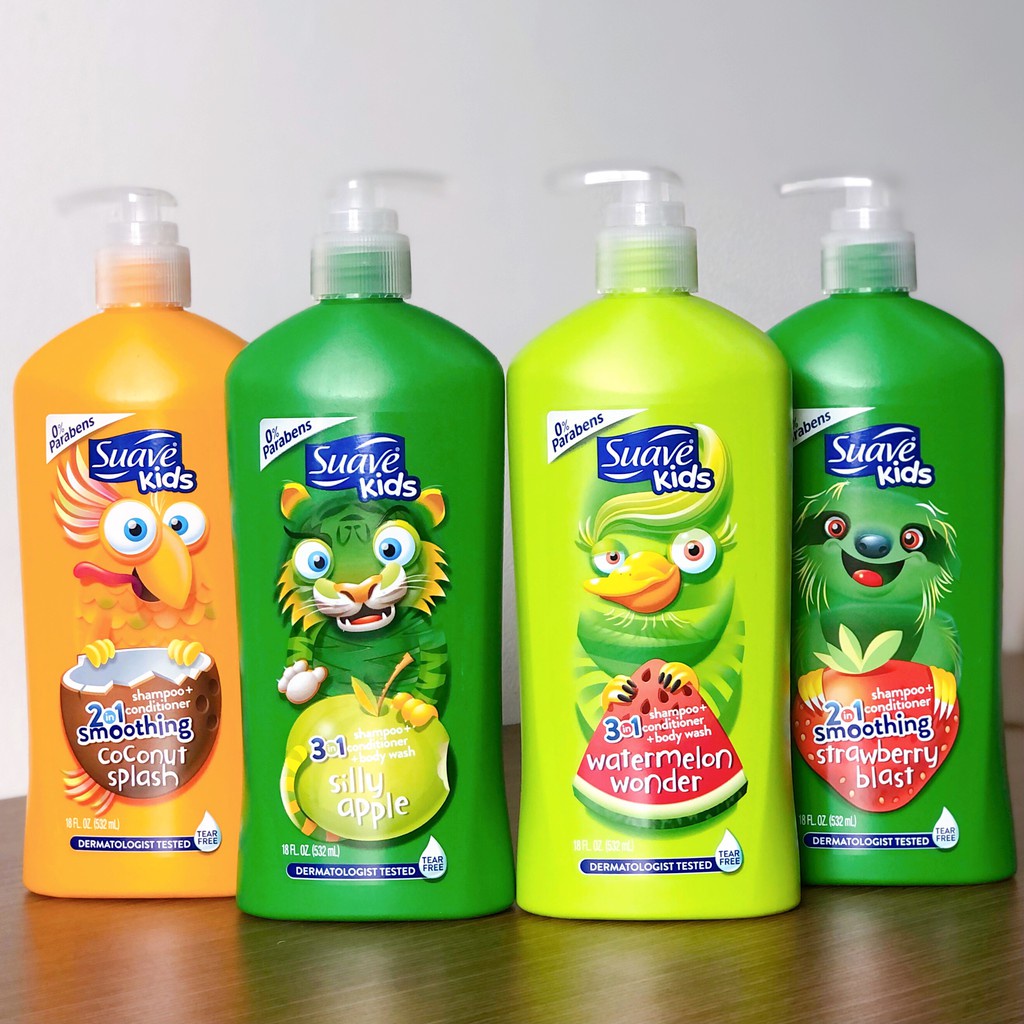 Sữa tắm gội cho bé 3 trong 1 Suave kids 532ml