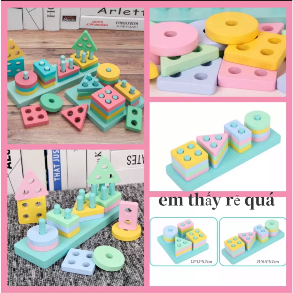 Bộ đồ chơi giúp phát triển trí thông minh của bé, giúp bé làm quen các con số, chữ cái và các hình
