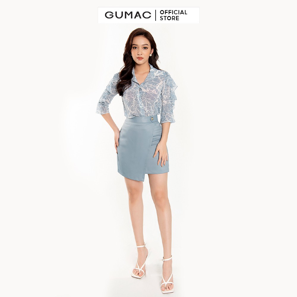 Chân váy phối nút GUMAC VB4205 | BigBuy360 - bigbuy360.vn