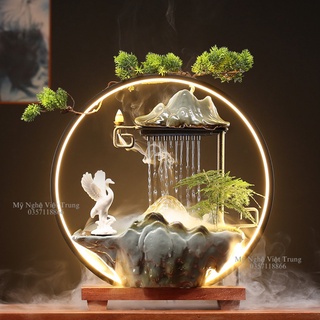 [Quà Tặng Vip] Thác Trầm Hương, Thác Đèn Led Decor Cao Cấp