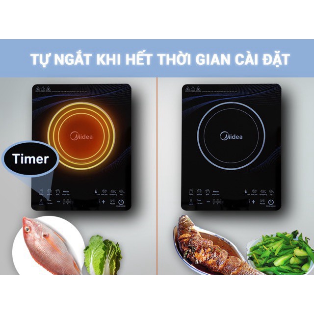 Bếp Điện Từ Siêu Mỏng Midea MI-T2112DA