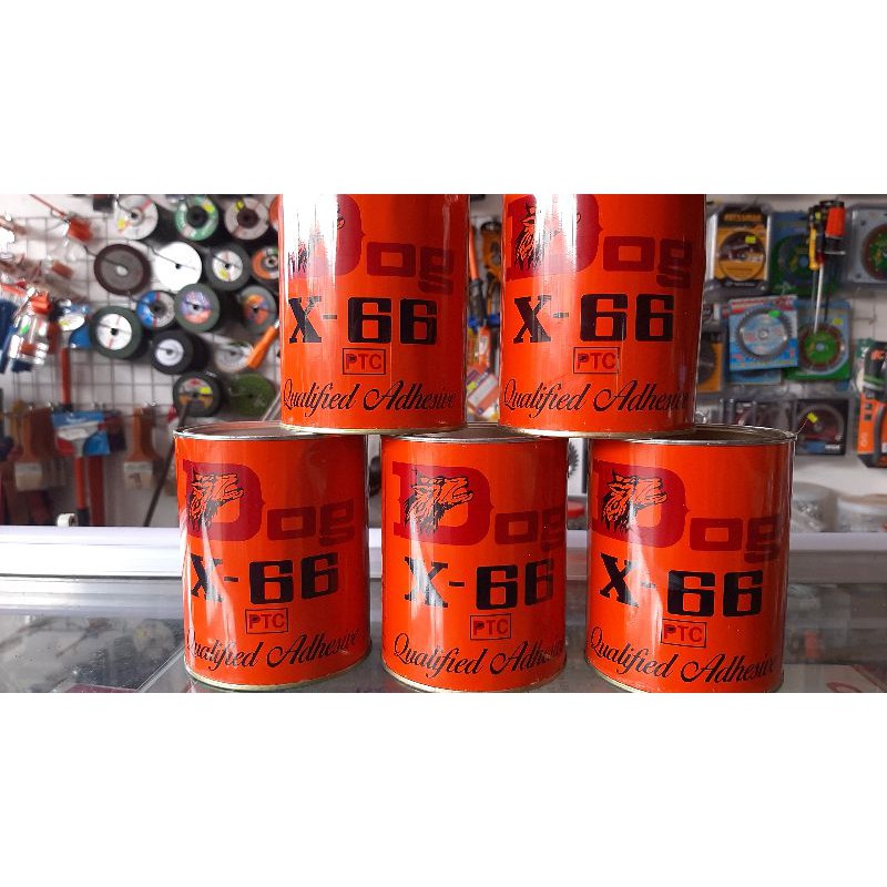 Keo con chó X66 dán da,simili, giày dép 600ml