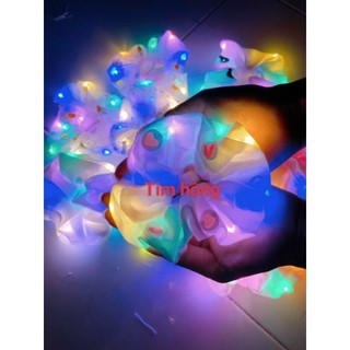 Srunchies có đèn led- chun cột tóc phát sáng