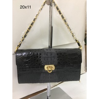 Túi xách Clutch cầm tay da cá sấu hàng si hiệu Rodania