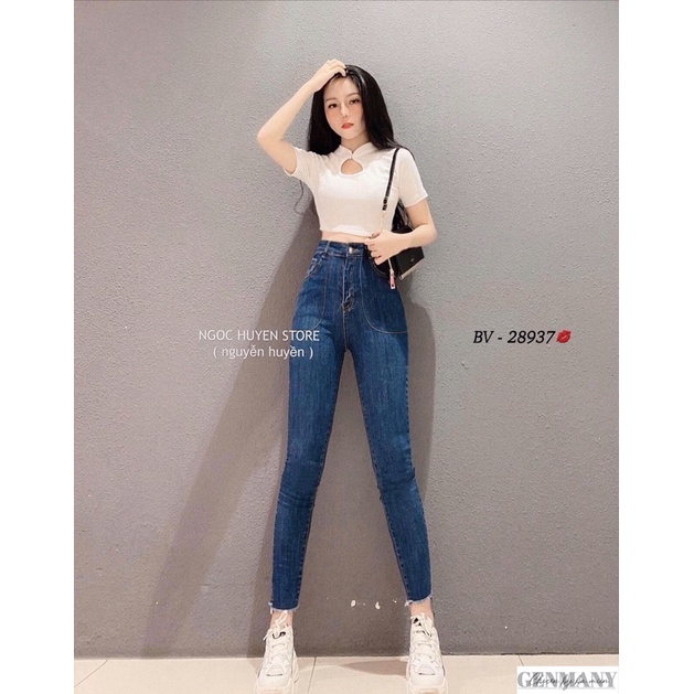 Quần bò cạp cao MS28937
