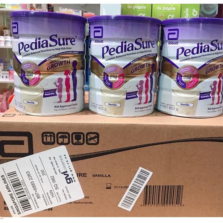 [AIRLINES] Sữa Pediasure úc nắp tím 850g