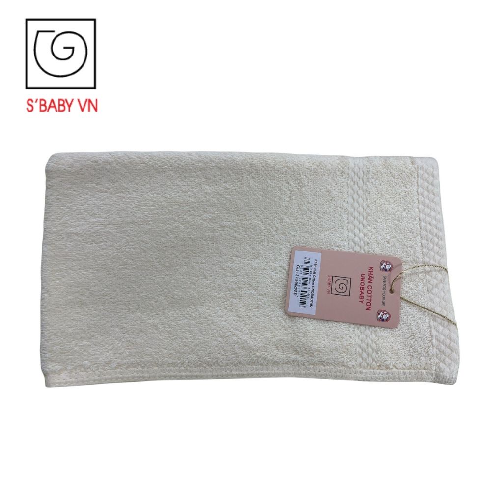 Khăn Mặt Cotton S'BABY 28x50cm Sản Xuất Từ Nguyên Liệu Tự Nhiên Mềm Mại, An Toàn Cho Da - 8936137960219