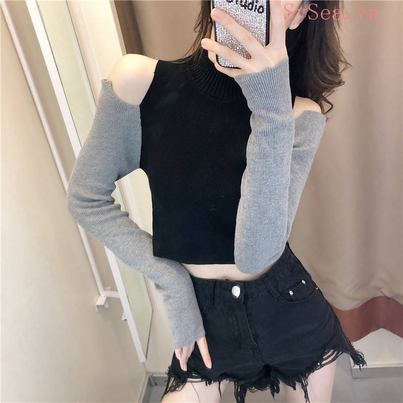 Áo dài tay / đầm ôm dáng thời trang quyến rũ cho nữ