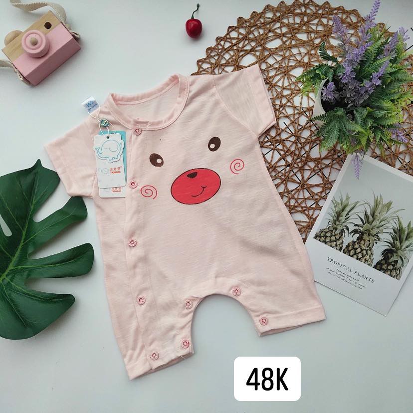 Body đùi cotton cúc lệch