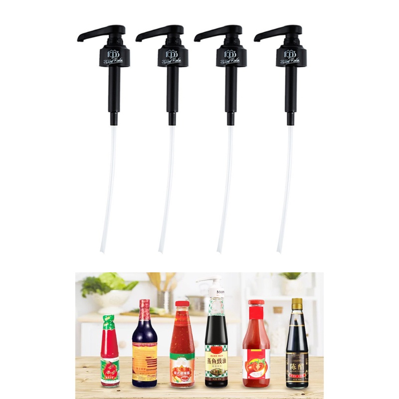 Set 4 Vòi Xịt Nước Sốt Dạng Nhấn Tiện Lợi