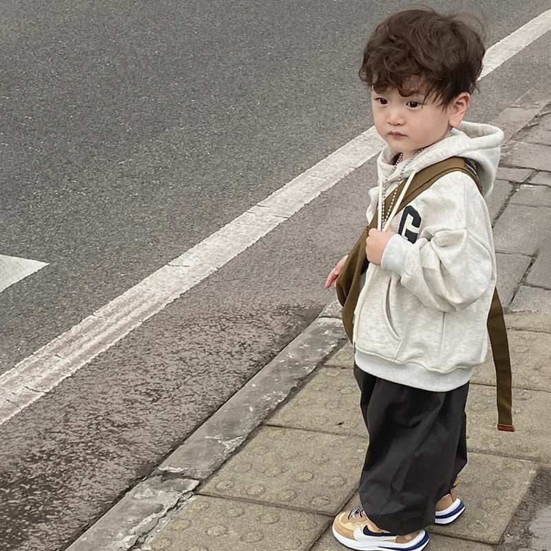 Áo Khoác Hoodie Dài Tay Phong Cách Phương Tây Thời Trang Xuân Thu Mới Cho Bé Trai Và Gái