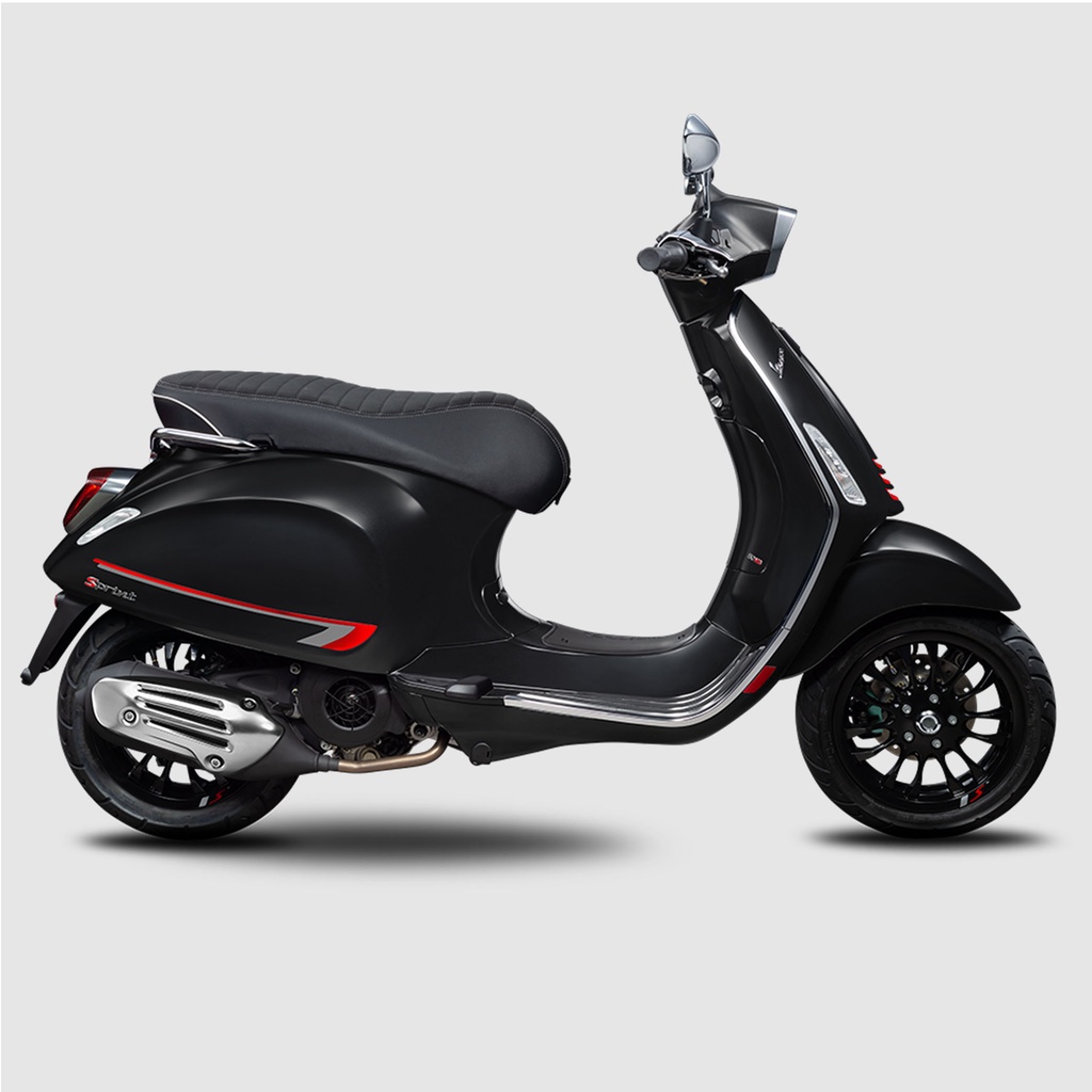 Xe Tay Ga Vespa Sprint S 125 Màu Đen Sần Black Opaco